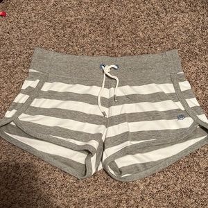 Southern Tide grey and white stripped shorts